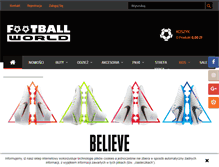 Tablet Screenshot of footballworld.com.pl